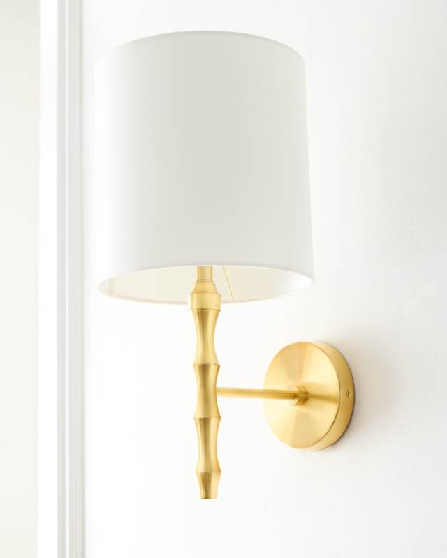 Bamboo 2-Light Wall Sconce, 19.5"